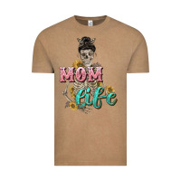 Vintage Coffee Mom life with skull Mother's Day Vintage Tee - CowGirlArtShop