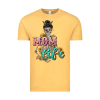 Vintage Mustard Mom life with skull Mother's Day Vintage Tee - CowGirlArtShop