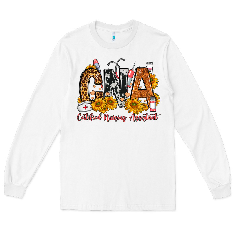 Cna Certified Nursing Assistant Long Sleeve Tee by FaDigitalArtStudio | Teevron