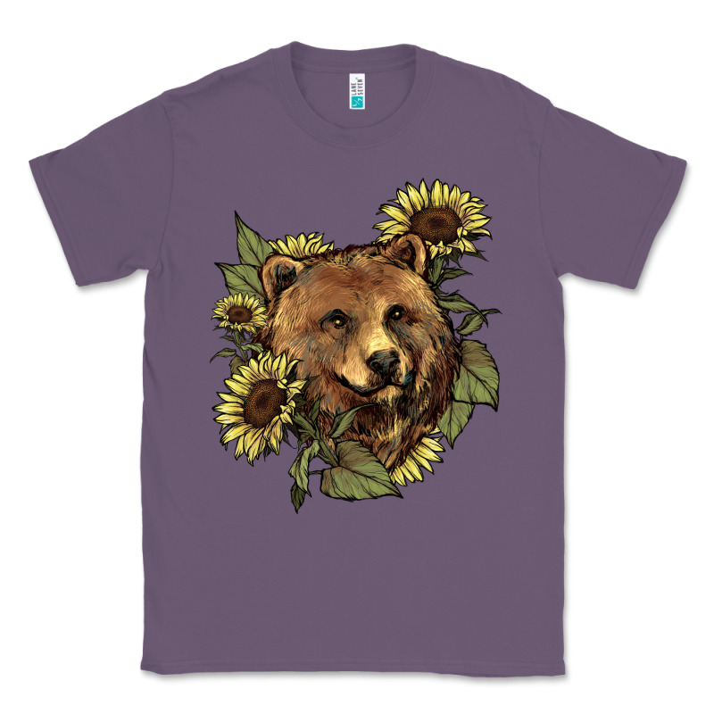 Bear Head Sunflower Classic Tee by HowdyJamesFarm | Teevron