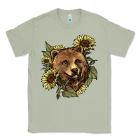 Matcha Bear head sunflower Classic Tee - HowdyJamesFarm