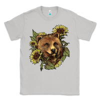 Moon Dust Bear head sunflower Classic Tee - HowdyJamesFarm