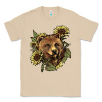 Mushroom Bear head sunflower Classic Tee - HowdyJamesFarm