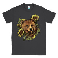 Smoke Bear head sunflower Classic Tee - HowdyJamesFarm