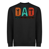 Black dad man myth legend Heavyweight Sweatshirt - Artiststas