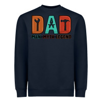 Navy dad man myth legend Heavyweight Sweatshirt - Artiststas