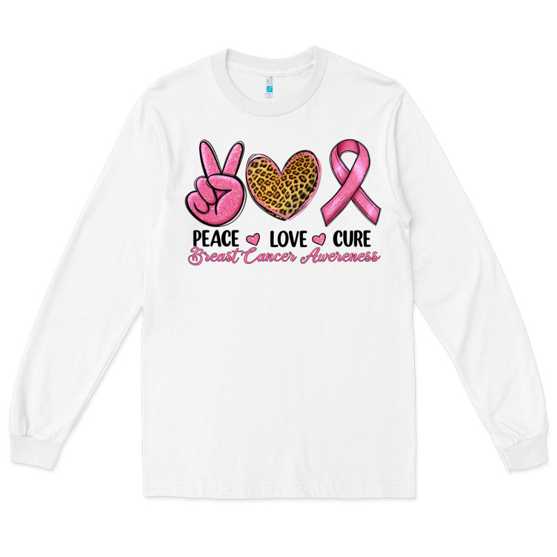 Peace Love Cure Long Sleeve Tee by RanaPortraitStore | Teevron