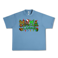 Pebble Blue Mama claus christmas lights and gifts mother's day Urban Heavy Tee - HowdyJamesFarm