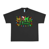Pigment Black Mama claus christmas lights and gifts mother's day Urban Heavy Tee - HowdyJamesFarm