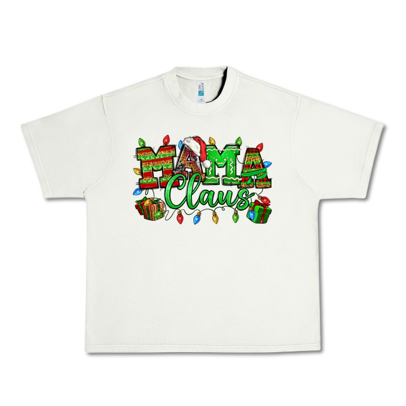 Mama Claus Christmas Lights And Gifts Mother's Day Urban Heavy Tee by HowdyJamesFarm | Teevron