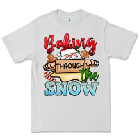 Dove Grey Baking through the snow Premium Tee - NancyCooperArtShop