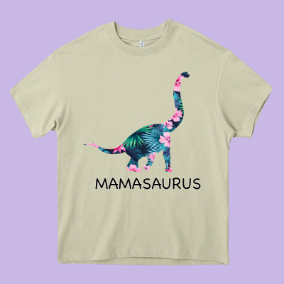 Mamasaurus Dinosaur Heavy Core Tee Designed By Bettercallsaul