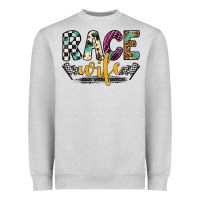 Heather Grey race wife Heavyweight Sweatshirt - Artiststas