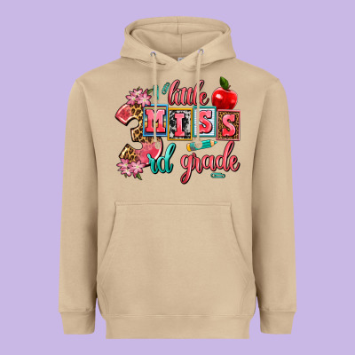 Little Miss 3rd Grade Heavyweight Hoodie Designed By Adodesignshop
