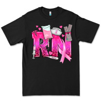 Black Breast Cancer RN Registered Nurse Premium Tee - texasbilliewilder
