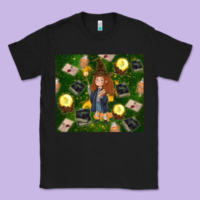Wizard Girl With Magic Classic Tee Designed By Tumblerdesignbyshophia