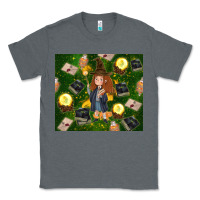Charcoal Heather wizard girl with magic Classic Tee - TumblerDesignByShophia