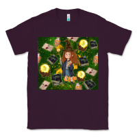 Plum wizard girl with magic Classic Tee - TumblerDesignByShophia