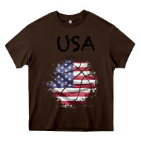 Chocolate Brown USA Heavy Core Tee - Bettercallsaul