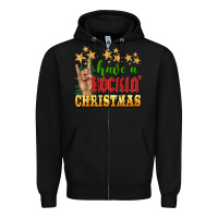 Black have a rockin christmas Zipper Hoodie - BarkalooDesign
