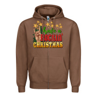 Chestnut have a rockin christmas Zipper Hoodie - BarkalooDesign