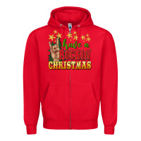 Red have a rockin christmas Zipper Hoodie - BarkalooDesign