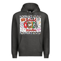 Charcoal Heather School Social Worker Premium Hoodie - CowhideDigitalArt