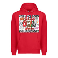 Red School Social Worker Premium Hoodie - CowhideDigitalArt