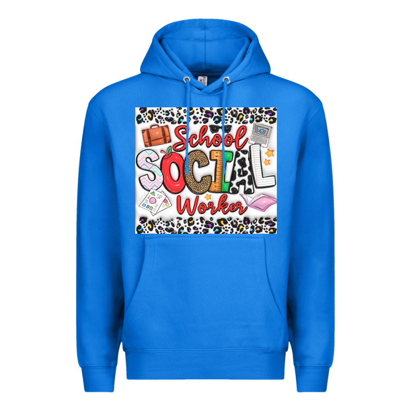 School Social Worker Premium Hoodie by CowhideDigitalArt | Teevron