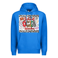 True Royal School Social Worker Premium Hoodie - CowhideDigitalArt