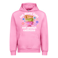 Fuchsia Pink too many kids not enough caffeine Urban Hoodie - JahusDesignShop