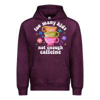 Mauve Wine too many kids not enough caffeine Urban Hoodie - JahusDesignShop