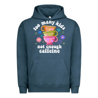 Pigment Midnight Navy too many kids not enough caffeine Urban Hoodie - JahusDesignShop
