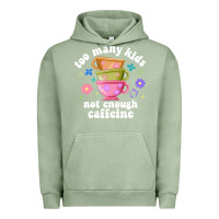 Pigment Oil Green too many kids not enough caffeine Urban Hoodie - JahusDesignShop