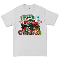 Dove Grey merry christmas monster truck Premium Tee - texasbilliewilder