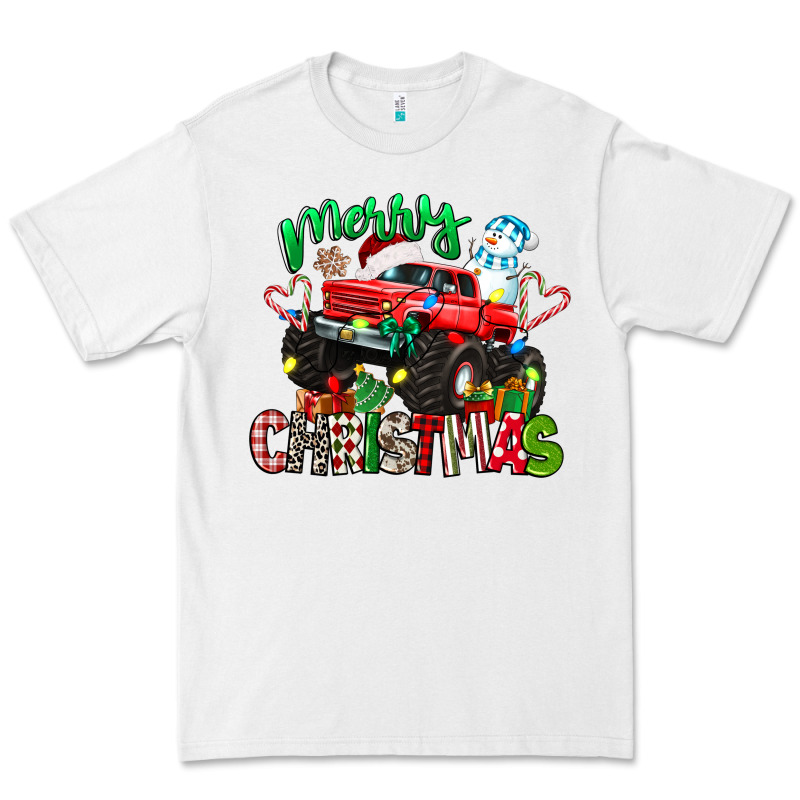 Merry Christmas Monster Truck Premium Tee by texasbilliewilder | Teevron