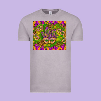 Mardi Gras Masks And Coins Tumbler Vintage Tee Designed By Howdyjamesfarm