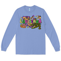 Colony Blue louisiana mardi gras Long Sleeve Tee - FaDigitalArtStudio