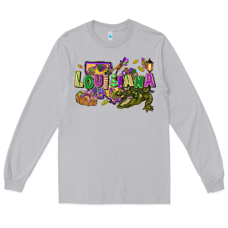 Louisiana Mardi Gras Long Sleeve Tee by FaDigitalArtStudio | Teevron