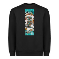 Black mimi sunflower cowhide leopard  pen wrap Heavyweight Sweatshirt - Artiststas