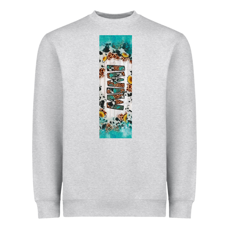 Mimi Sunflower Cowhide Leopard  Pen Wrap Heavyweight Sweatshirt by Artiststas | Teevron
