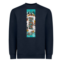 Navy mimi sunflower cowhide leopard  pen wrap Heavyweight Sweatshirt - Artiststas