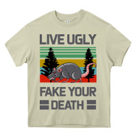 Mossy Lıve Ugly Fake Your Death Heavy Core Tee - Bettercallsaul