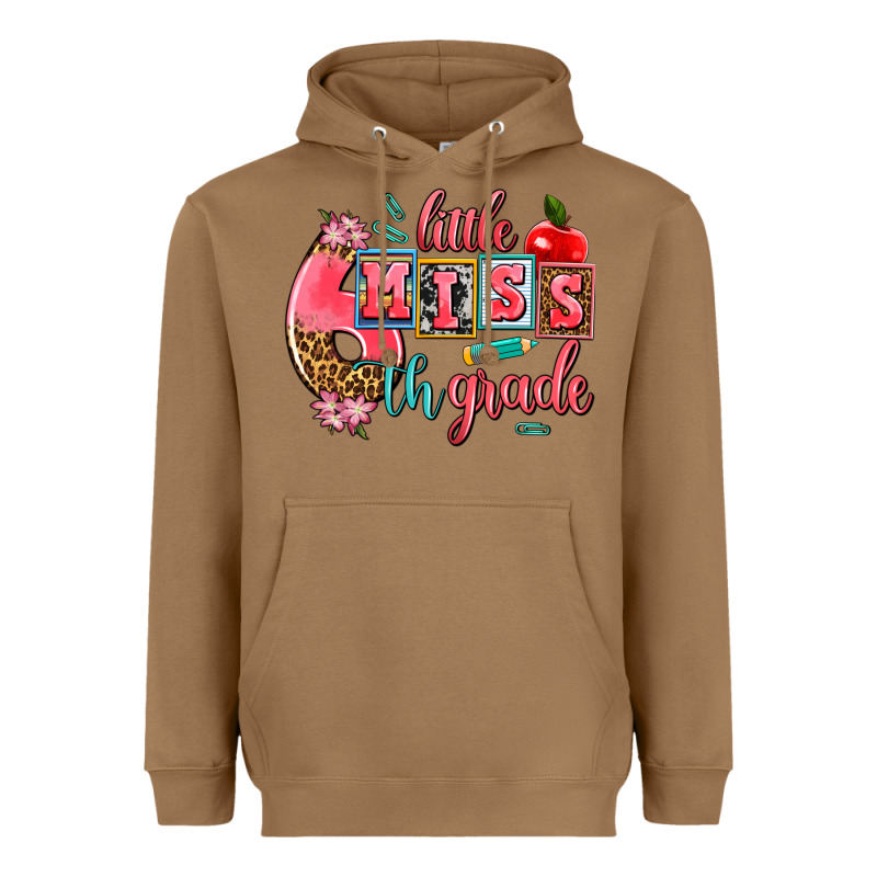 Little Miss 6 Th Grade Heavyweight Hoodie by AdoDesignShop | Teevron
