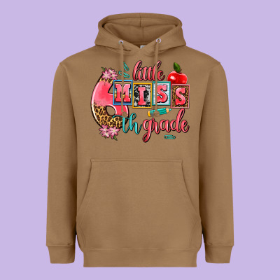 Little Miss 6 Th Grade Heavyweight Hoodie Designed By Adodesignshop
