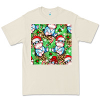 Bone Christmas cute hippo sitting Premium Tee - NancyCooperArtShop