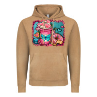 Vintage Camel valentines day coffee cup and sweets Vintage Hoodie - OliviaCreatesArt