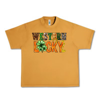 Peanut Butter Western lucky with clover St. Patricks day Urban Heavy Tee - HowdyJamesFarm