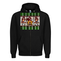 Black football gnomes Zipper Hoodie - BarkalooDesign