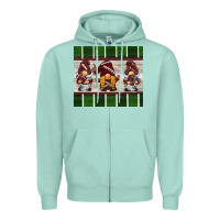 Seafoam football gnomes Zipper Hoodie - BarkalooDesign